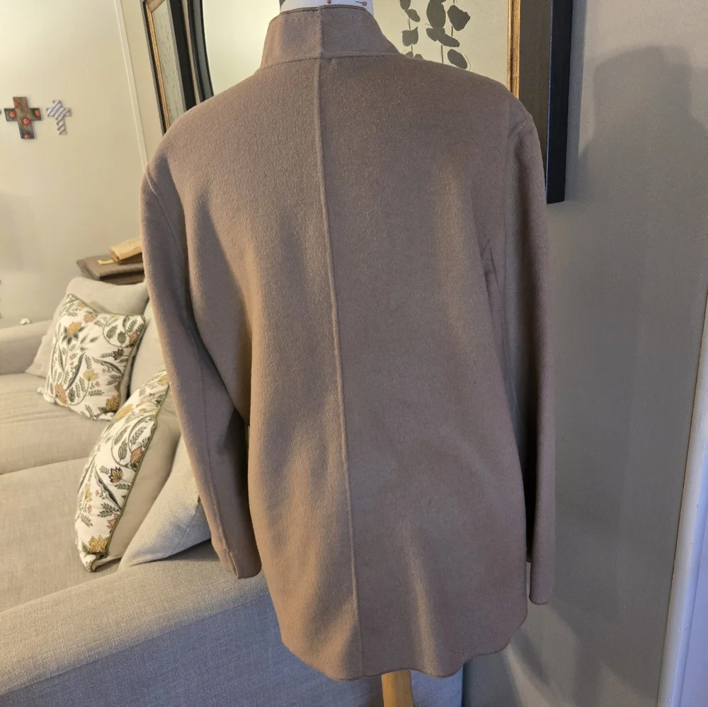 Chico's: Women's Tan Open Front Jacket - Picture 2 of 6